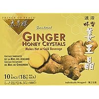 Instant Tea, Ginger Honey Crystals, 10-Count (Pack of 4)