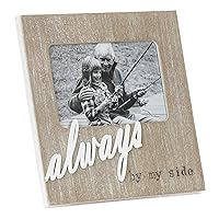 ReLIVE Decorative Expressions 4 x 6 Inch Laser Cut Wooden Picture Frame - Always by My Side