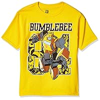 Transformers boys Short Sleeve Tee fashion t shirts, Yellow, 5 6 US
