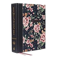 NKJV, Journal the Word Bible, Cloth over Board, Gray Floral, Red Letter, Comfort Print: Reflect, Journal, or Create Art Next to Your Favorite Verses
