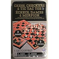 Chess, Checkers & Tic Tac Toe (3 Game Set)