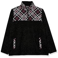 Verabradley Womens Zip Collar Fleece Pullover Sweatshirt With Pockets (Extended Size Range)