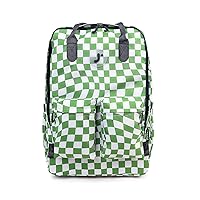 J World New York Timo Backpack for Teen Kids & Adults. Student Laptop Bookbag, Matcha Checkers, One Size