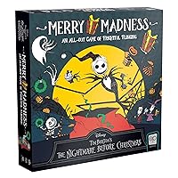 Disney Tim Burton’s The Nightmare Before Christmas Merry Madness | Quick-Rolling Family Dice Game | Great Kids & Family Board Game | Officially-Licensed Merchandise