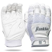 Franklin Sports MLB Baseball Batting Gloves - Shok-Sorb X Batting Gloves for Baseball + Softball - Adult + Youth Padded Non-Sting Batting Glove Pairs - Multiple Colors + Sizes
