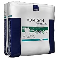 Abena San Premium Incontinence Pads, Light Absorbency, (Sizes 1 To 3A), Size 3A, 28 Count (Packaging May Vary)