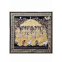 Exotic India Gopis Pichwai Painting - WATER COLOR ON COTTON