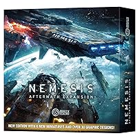 Nemesis Aftermath Board Game - Epilogue Mode Play, 5 New Characters, Added Traits & Shuttle Board, Cooperative Strategy Game for Adults, Ages 14+, 1-5 Players, 45-60 Min Playtime, Made by Rebel Studio