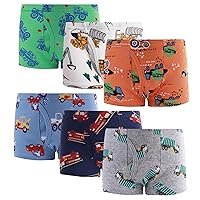 Boboking Little Boys Boxer Briefs Dinosaur Truck Shark Toddler Kids Underwear