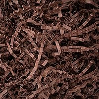 MagicWater Supply - 1/2 LB - Coffee Brown - Crinkle Cut Paper Shred Filler great for Gift Wrapping, Basket Filling, Birthdays, Weddings, Anniversaries, Valentines Day, and other occasions