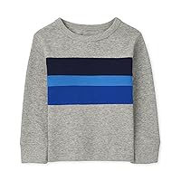 The Children's Place baby-boys The Children's Place Baby Boys and Toddler Boys Long Sleeve Colorblock Crew Neck Tops