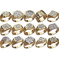 #m15__ Set of 15 pcs ring wax patterns for lost wax casting
