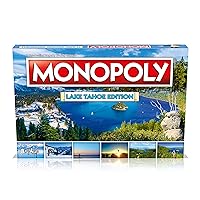 Monopoly Board Game - Lake Tahoe Edition: 2-6 Players Family Board Games for Kids and Adults, Board Games for Kids 8 and up, for Kids and Adults, Ideal for Game Night