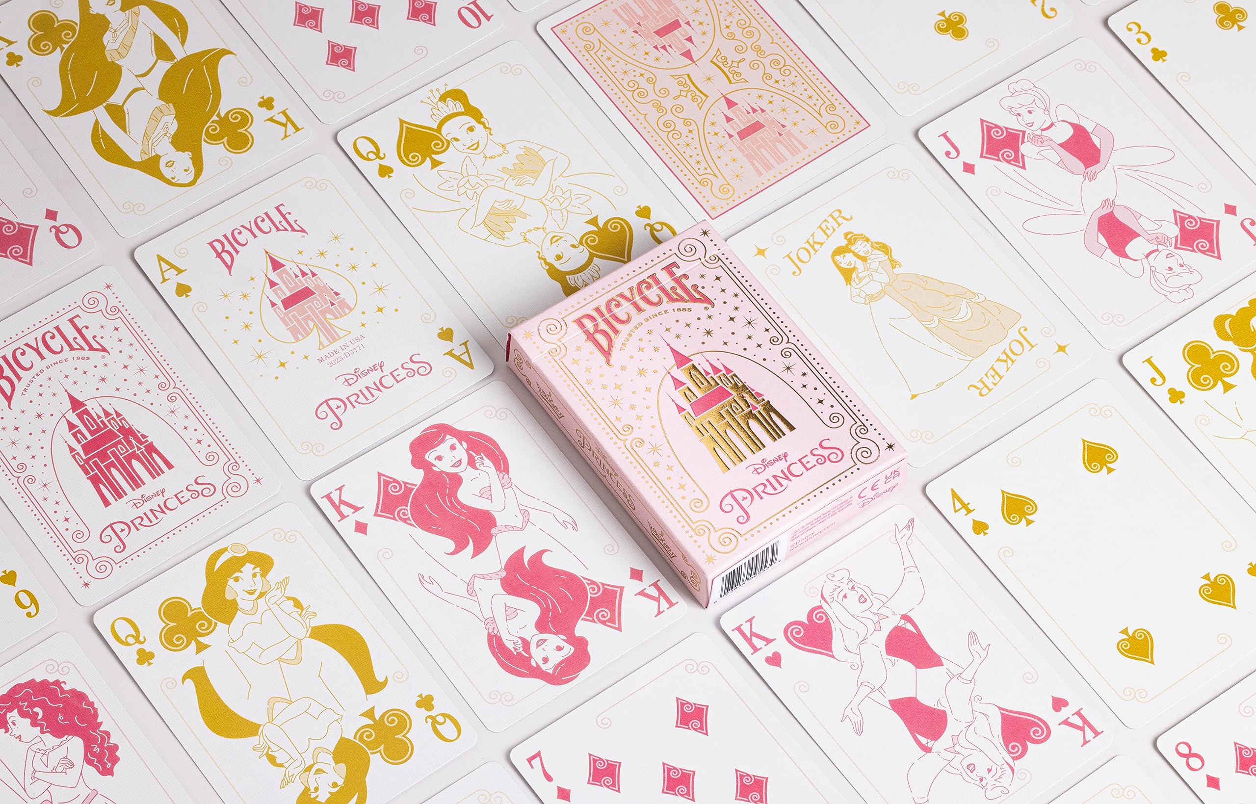 Bicycle Disney Princess Inspired Playing Cards Pink or Blue Playing Cards (Colors May Vary)