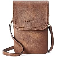 BOSTANTEN Leather Small Crossbody Bags for Women Designer Cell Phone Bag Wallet Purses Adjustable Strap