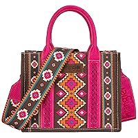 Wrangler Aztec Tote Bag for Women Boho Shoulder Purses and Handbags