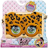 Purse Pets, Leoluxe Leopard Interactive Pet Toy & Crossbody Kids Purse with Over 25 Sounds and Reactions, Shoulder Bag for Girls, Trendy Tween Gifts