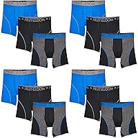Fruit of the Loom Men's Cotton Performance Boxer Briefs (12 Pack)