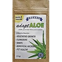 100% Pure Aloe Vera Juice Crystals,Organic, Inner Leaf Fillet 2 Gallon (Pouch)