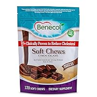 Benecol® Soft Chews - Made with Clinically Proven Cholesterol-Lowering Plant Stanols - Cholesterol Management Supplement (120 Chocolate Chews)