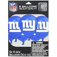 New York Giants Fan Fiesta Blue Latex Balloons - 12