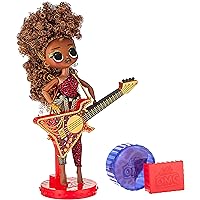 LOL Surprise OMG Remix Rock Ferocious Fashion Doll with 15 Surprises Including Bass Guitar, Outfit, Shoes, Stand, Lyric Magazine, & Record Player Playset, Kids Gift, Toys for Girls Boys Ages 4 5 6 7+
