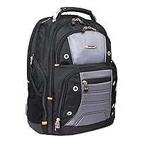 Targus Drifter II Laptop Backpack, Black/Gray - Backpack for Men, Business, Travel, Durable Water-Resistant Material Fits up to 17