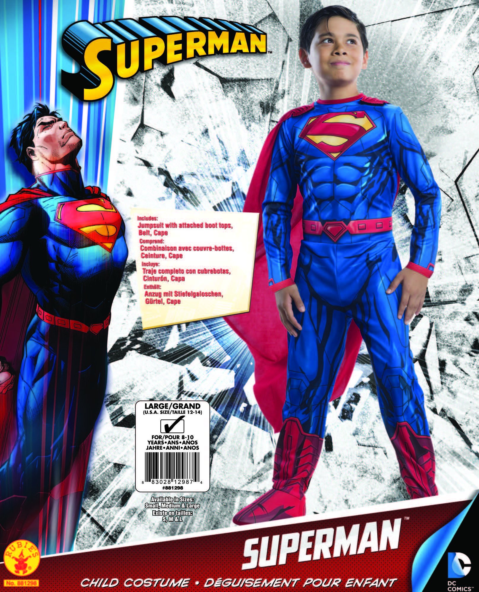 Rubies DC Universe Superman Costume, Child Small