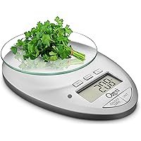 Ozeri Pro II Digital Kitchen Scale with Removable Glass Platform and Countdown Kitchen Timer (1 g to 12 lbs Capacity)