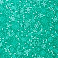 Mook Fabrics Flannel Floral, Sea Green, 15 Yard Bolt