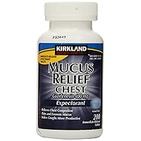 Mucus Relief Chest Guaifenesin 400 mg Expectorant - 200 Immediate Release Tablets
