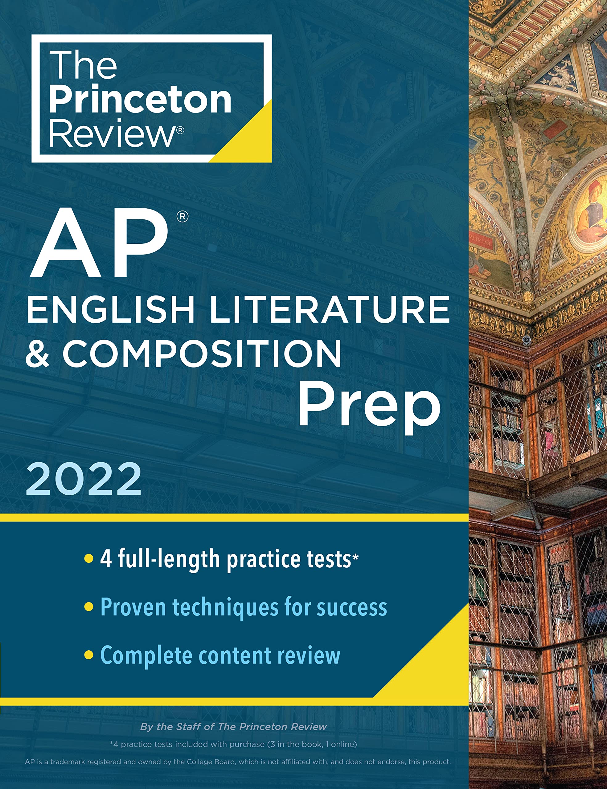 Princeton Review AP English Literature & Composition Prep, 2022: 4 Practice Tests + Complete Content Review + Strategies & Techniques (2022) (College Test Preparation)