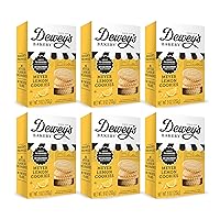 Dewey’s Bakery Meyer Lemon Moravian Cookie Thins | Baked in Small Batches | Real, Simple Ingredients | Time-Honored Southern Bakery Recipe | 9 oz (Pack of 6)