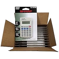 Sharp EL233SB 10 Pack EL233SBX10 Calculator, White