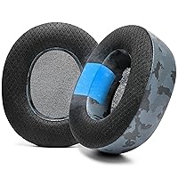 WC Freeze Nova Pro Wireless - Hybrid Fabric Cooling Gel Replacement Earpads for Steelseries Arctis Nova Pro Wireless by Wicked Cushions, Improved Durability, Thickness & Sound Isolation | Black Camo