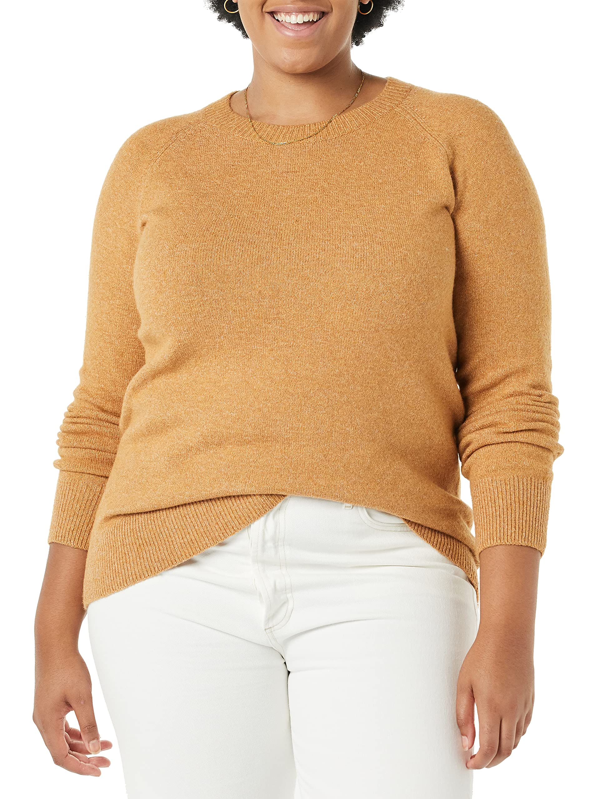 Amazon Essentials Women's Classic-Fit Soft Touch Long-Sleeve Crewneck Sweater (Available in Plus Size)