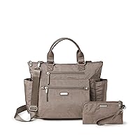 Baggallini 3-in-1 Convertible Backpack - Medium 12x15 inch Travel Backpack Crossbody Tote with RFID Phone Wristlet