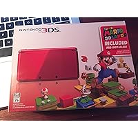 Nintendo 3DS with Super Mario 3D Land - Flame Red