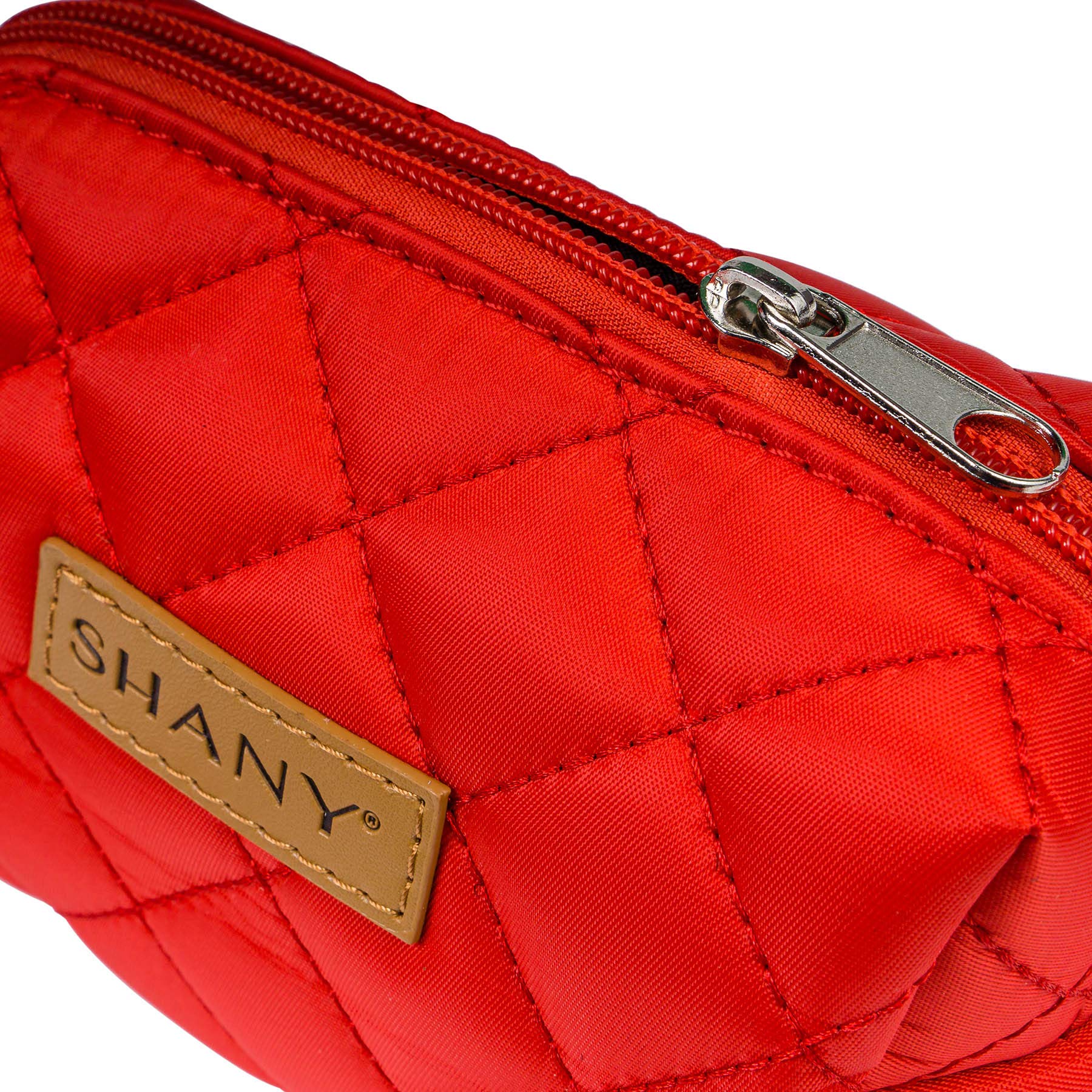 SHANY Limited Edition Mini Tote Bag and Travel Makeup Bag, Cherry Red