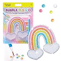 Creativity for Kids Bubble Gem Super Sticker: Rainbow, Diamond Art Kits for Kids, Small Gifts and Stocking Stuffers for Girls, Window Art Craft Kits for Girls and Boys Ages 6-8+