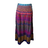 Long Skirt, Morocco Pattern, Pink (US 8 - EUR 38)