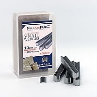 V Nails for Picture Frames Hardwood (AMP) 10mm (3/8 Inch) [3000 V-Nail Pack, Stacked] - (for use in Automatic V Nailer for Picture Framing, Automatic V Nailer for Picture Frames)