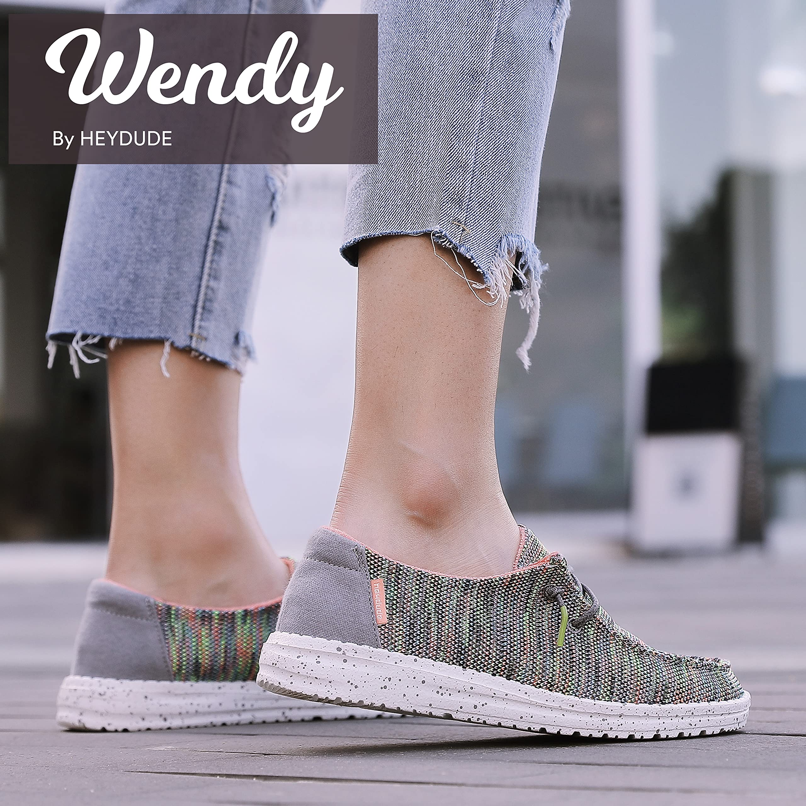 Hey Dude Women's Wendy Wool | Women’s Shoes | Women’s Lace Up Loafers | Comfortable & Light-Weight