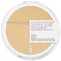 Maybelline Super Stay Full Coverage Powder Foundation Makeup, Up to 16 Hour Wear, Soft, Creamy Matte Foundation, Golden Caramel, 1 Count