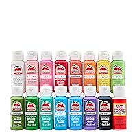 Apple Barrel Spring Colors Kit, 16 Piece Set Includes 15 Acrylic Craft Paints and 1 Mod Podge Gloss Sealer, 96425