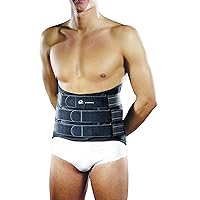 Lumblock Back Brace, Lumbar Support Back, Abdominal Support Binder, Back Pain Relief, Back Brace, Back Support Grey, Small