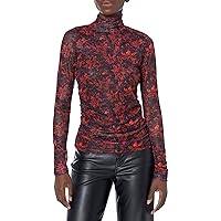 Cinq à Sept Women's Stargazer Lilies Shirred Mesh