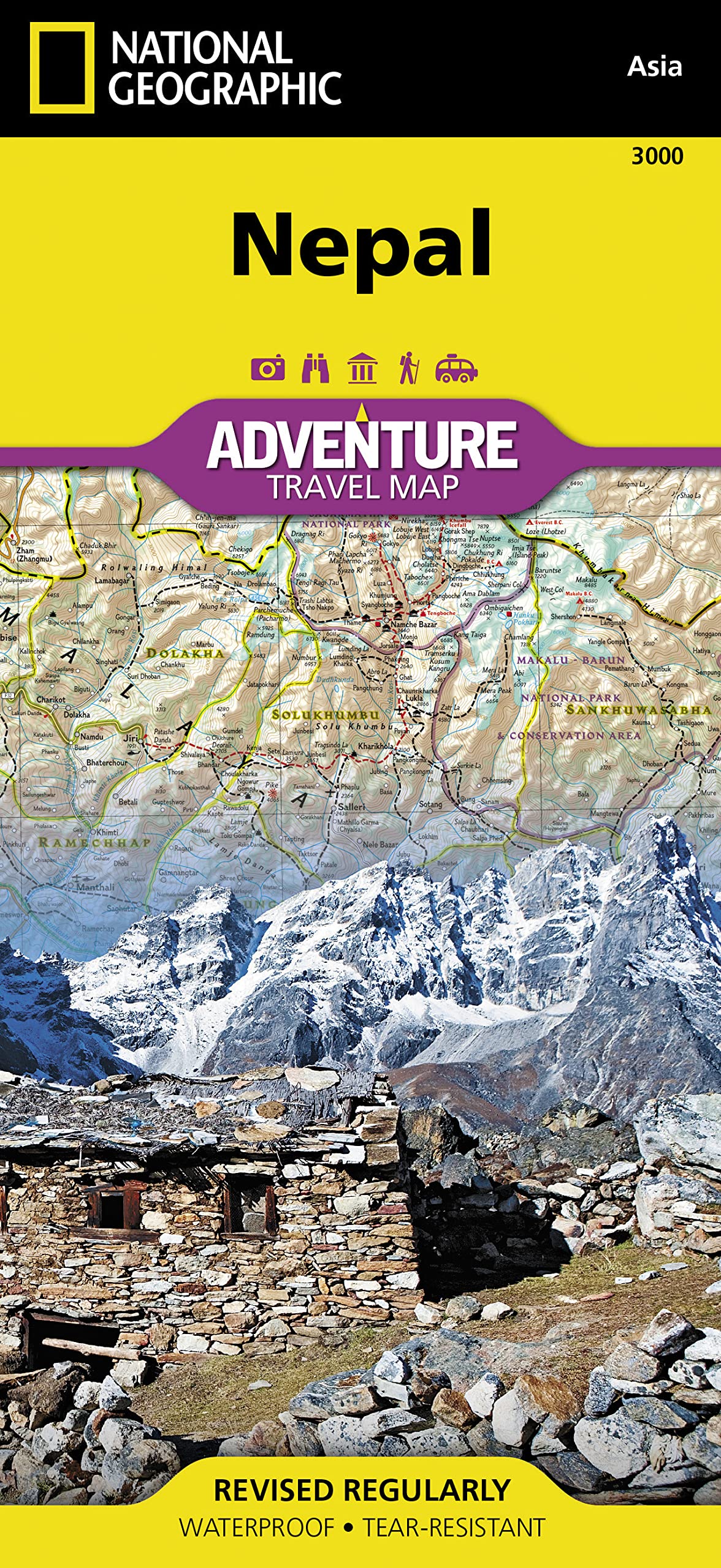 Nepal Map (National Geographic Adventure Map, 3000)