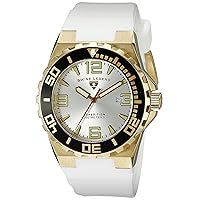 Men's 10008-YG-02S-BB Expedition Silver Dial White Silicone Watch