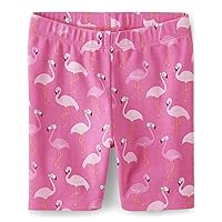Gymboree Girls and Toddler Bike Shorts, Pink Flamingos, 6 US